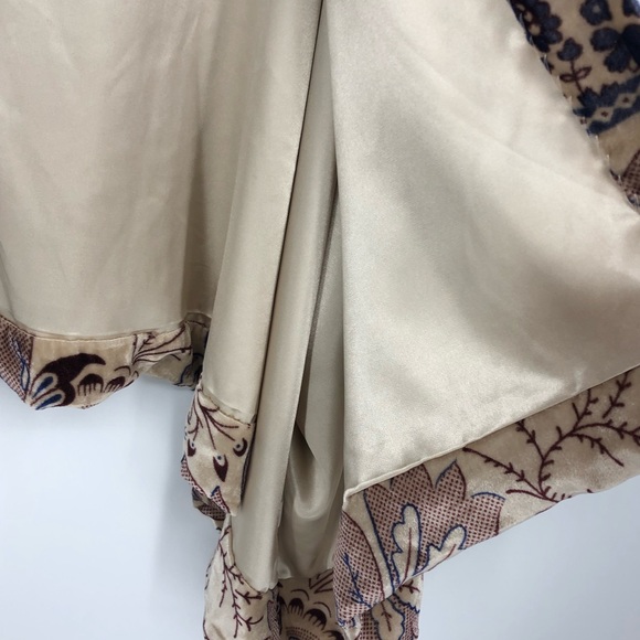 Chaser Velvet & Silk Purple Floral Kimono Size Small - Picture 5 of 8